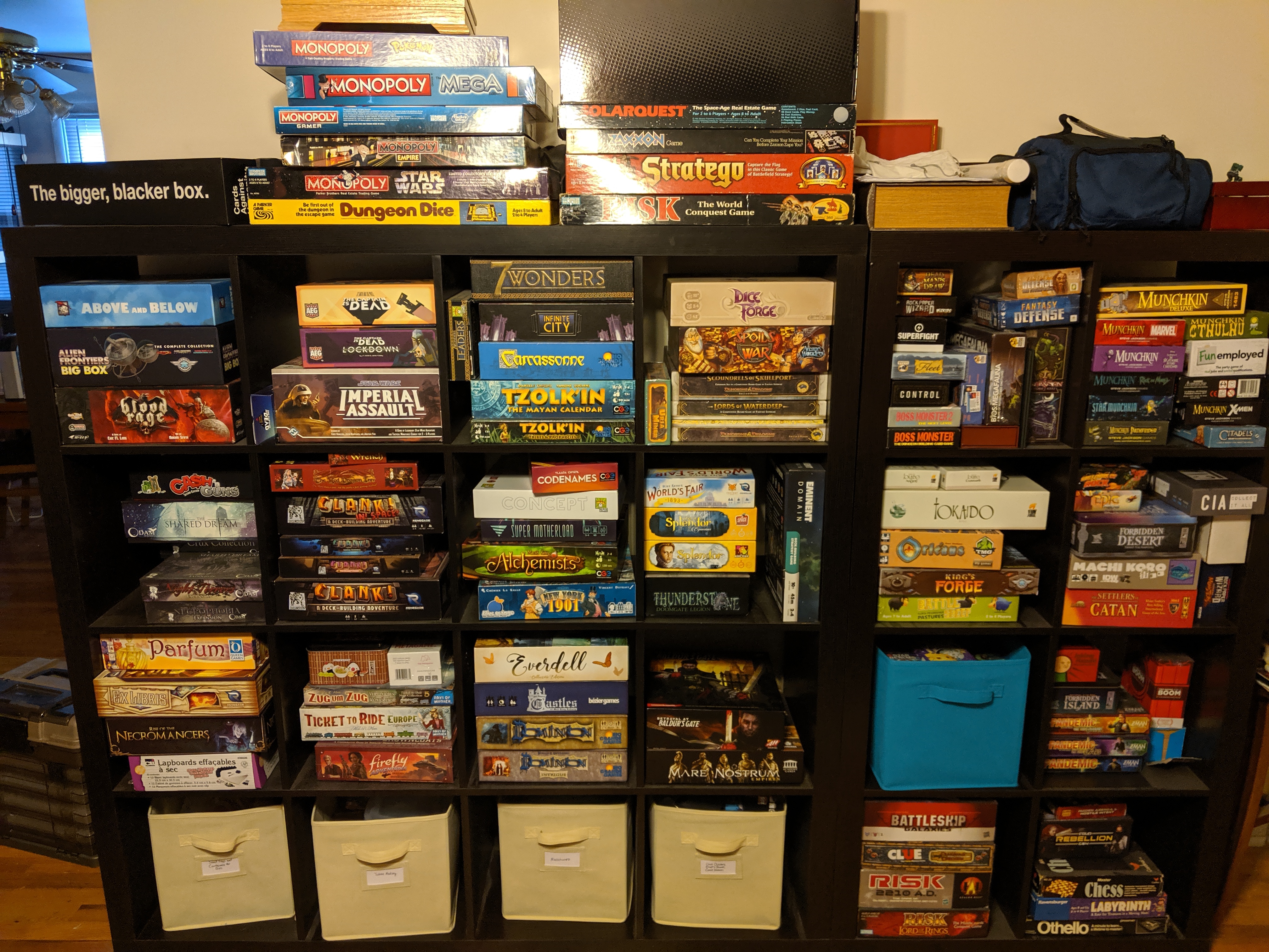 Wall of board games